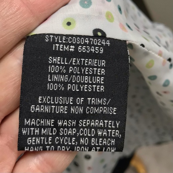 STUDIO by LIZ CLAIBORNE 3/4 trench coat, black, size M - Picture 15 of 15